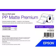 PP Mattes Etikett Premium, 76mm x 51mm, 535 Etiketten