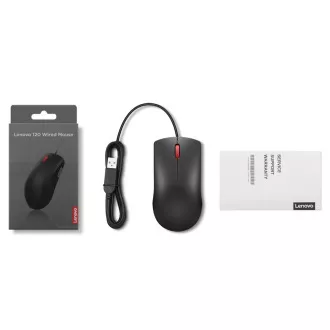 Lenovo 120/Büro/Optisch/1 600 DPI/Kabellos USB/Schwarz