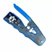 W-Star Crimpzange RJ45 EZ WS7318R Profi Zange Cat7, Cat6, Cat5, STP