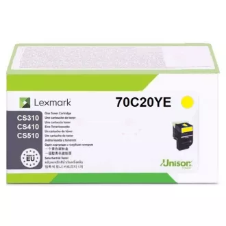 Lexmark 70C20YE - toner, yellow (gelb)