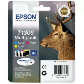 Epson T1306 (C13T13064022) - Tintenpatrone, color (farbe) Epson T1306 (C13T13064022) - Tintenpatrone, color (farbe)