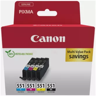 Canon CLI-551 (6509B015) - Tintenpatrone, black + color (schwarz + farbe) Canon CLI-551 (6509B015) - Tintenpatrone, black + color (schwarz + farbe)