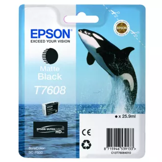 Epson T7608 (C13T76084N10) - Tintenpatrone, matt black (mattschwarz)