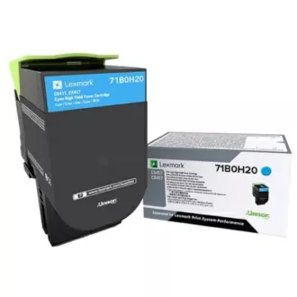 Lexmark 71B0H20 - toner, cyan Lexmark 71B0H20 - toner, cyan