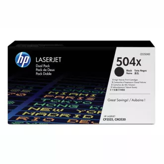 HP 504X (CE250XD) - toner, black (schwarz ) 2stk HP 504X (CE250XD) - toner, black (schwarz ) 2stk