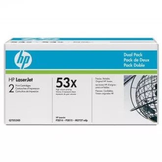 HP 53X (Q7553XD) - toner, black (schwarz ) 2stk HP 53X (Q7553XD) - toner, black (schwarz ) 2stk