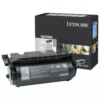 Lexmark 12A7468 - toner, black (schwarz )