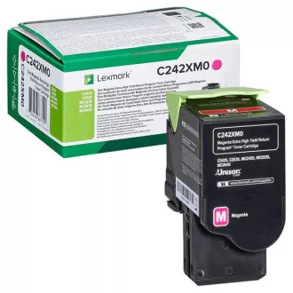 Lexmark C242XM0 - toner, magenta