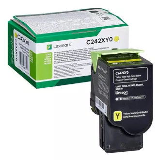 Lexmark C242XY0 - toner, yellow (gelb)