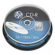 HP CD-R, CRE00019-3, 69308, 10er-Pack, 700MB, 52x, 80 Min., 12cm, nicht bedruckbar, Cake Box, für die Datenarchivierung