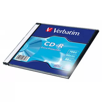 Verbatim CD-R, 43347, DataLife, 1-Pack, 700MB, Extra Protection, 52x, 80min, Slim Box, für die Datenarchivierung