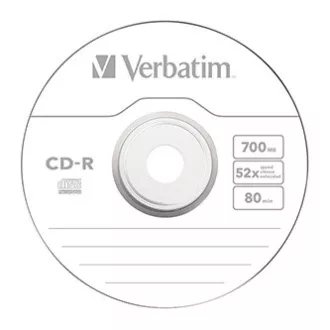 Verbatim CD-R, 43725, Extra Protection, 10er-Pack, 700MB, 52x, 80 Min., 12cm, nicht bedruckbar, wrap, für die Datenarchivierung