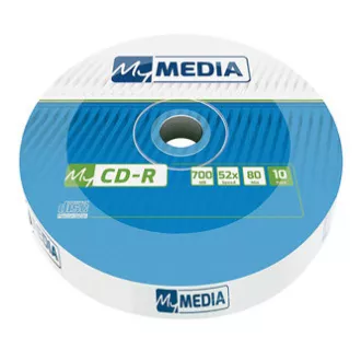 MyMedia CD-R, 69204, 10er-Pack, 700MB, 52x, 80min, 12cm, nicht bedruckbar, wrap, Standard, für Datenarchivierung