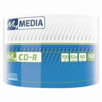 MyMedia CD-R, 69201, 50er-Pack, 700MB, 52x, 80min, 12cm, nicht bedruckbar, wrap, Standard, für Datenarchivierung