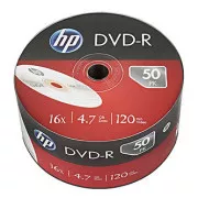 HP DVD-R, DME00070-3, 69303, 4,7 GB, 16x, lose, 50er-Pack, nicht bedruckbar, 12 cm, für die Datenarchivierung