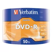 Verbatim DVD-R, Matt Silver, 43791, 4.7GB, 16x, wrap, 50er-Pack, nicht bedruckbar, 12cm, für die Datenarchivierung