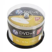 HP DVD R, Inkjet Printable, DRE00026WIP-3, 4,7GB, 16x, Spindel, 50er-Pack, 12cm, für die Datenarchivierung