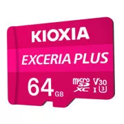 Kioxia Exceria Plus Speicherkarte (M303), 64GB, microSDXC, LMPL1M064GG2, UHS-I U3 (Klasse 10)