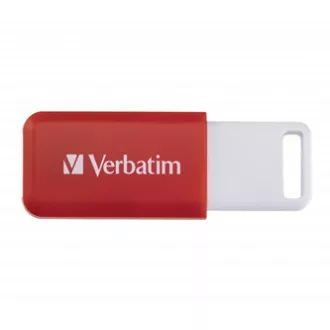 Verbatim USB-Flash-Laufwerk, USB 2.0, 16 GB, DataBar, rot, 49453, für die Datenarchivierung