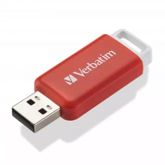 Verbatim USB-Flash-Laufwerk, USB 2.0, 16 GB, DataBar, rot, 49453, für die Datenarchivierung