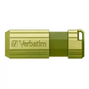 Verbatim USB-Flash-Laufwerk, USB 2.0, 32 GB, Store,N,Go PinStripe, grün, 49958, für die Datenarchivierung
