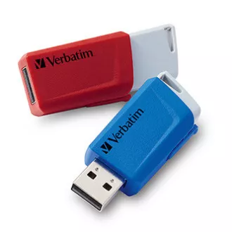 Verbatim USB-Flash-Laufwerk, USB 3.0, 32 GB, Store N Click, gemischte Farben, 49308, USB A, mit ausziehbarem Anschluss, 2 Stück