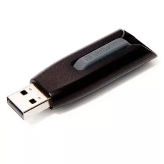 Verbatim USB-Flash-Laufwerk, USB 3.0, 64 GB, V3, Store N Go, schwarz, 49174, USB A, mit ausziehbarem Anschluss