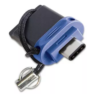 Verbatim USB-Flash-Laufwerk OTG, USB 3.0, 64GB, Dual, Blau, 49967, USB A / USB C, mit Öse