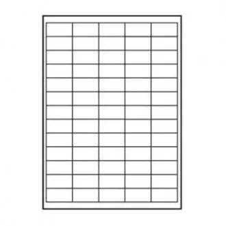 Logo-Etiketten 38mm x 21,2mm, A4, matt, weiß, 65 Etiketten, 140g/m2, 10er-Pack, für Tintenstrahl- und Laserdrucker