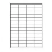Logo-Etiketten 52,5 mm x 21,2 mm, A4, matt, weiß, 56 Etiketten, 140 g/m2, Packung mit 25 Stück, für Tintenstrahl- und Laserdrucker