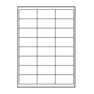 Logo-Etiketten 66mm x 33,8mm, A4, matt, weiß, 24 Etiketten, 140g/m2, Packung mit 25 Stück, für Tintenstrahl- und Laserdrucker