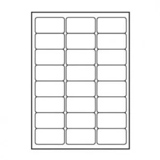 Logo-Etiketten 68mm x 36mm, A4, matt, weiß, 24 Etiketten, 140g/m2, 10 Stück verpackt, für Tintenstrahl- und Laserdrucker, SELL