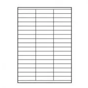 Logo-Etiketten 70mm x 16,9mm, A4, matt, weiß, 51 Etiketten, 140g/m2, Packung mit 25 Stück, für Tintenstrahl- und Laserdrucker