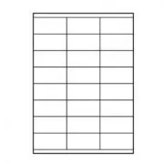 Logo-Etiketten 70mm x 36mm, A4, matt, weiß, 24 Etiketten, 140g/m2, Packung mit 25 Stück, für Tintenstrahl- und Laserdrucker