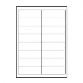 Logo-Etiketten 99,1mm x 34mm, A4, matt, weiß, 16 Etiketten, 140g/m2, 10er-Pack, für Tintenstrahl- und Laserdrucker