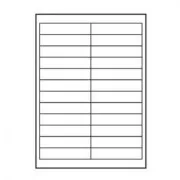 Logo-Etiketten 100mm x 23mm, A4, matt, weiß, 24 Etiketten, 140g/m2, Packung mit 25 Stück, für Tintenstrahl- und Laserdrucker