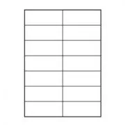 Logo-Etiketten 105mm x 42,4mm, A4, matt, weiß, 14 Etiketten, 140g/m2, 10er-Pack, für Tintenstrahl- und Laserdrucker