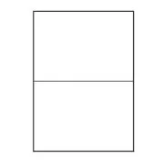 Logo-Etiketten 210mm x 148mm, A4, matt, weiß, 2 Etiketten, 140g/m2, 10er-Pack, für Tintenstrahl- und Laserdrucker