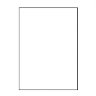 Logo-Etiketten 210mm x 297mm, A4, matt, weiß, 1 Etikett, 140g/m2, 10er-Pack, für Tintenstrahl- und Laserdrucker