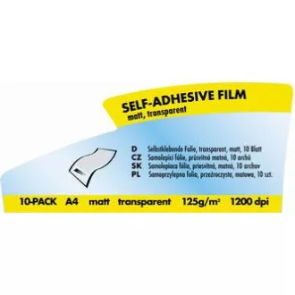 Logo-Selbstklebefolie, matt, transparent, A4, 125 g/m2, 1200dpi, 10 Blatt, für Laserdrucker, L Logo-Selbstklebefolie, matt, transparent, A4, 125 g/m2, 1200dpi, 10 Blatt, für Laserdrucker, L