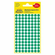 Avery Zweckform Etiketten 8mm, grün, 104 Etiketten, Marker, 4er-Pack, 3012, für Handschrift