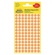 Avery Zweckform Etiketten 8mm, neon orange, 104 Etiketten, Marker, 4er-Pack, 3178, für Handschrift