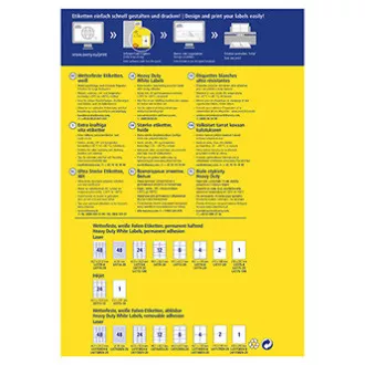 Avery Zweckform Etiketten 70mm x 37mm, A4, matt, weiß, 24 Etiketten, sehr haltbar, 20er-Pack, L4718-20, für Laserdrucker Avery Zweckform Etiketten 70mm x 37mm, A4, matt, weiß, 24 Etiketten, sehr haltbar, 20er-Pack, L4718-20, für Laserdrucker