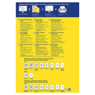 Avery Zweckform Etiketten 99,1mm x 139mm, A4, matt, weiß, 4 Etiketten, sehr haltbar, 20er-Pack, L4774-20, für Laserdrucker