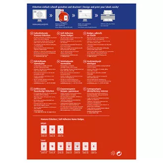 Avery Zweckform Namensetiketten 80mm x 50mm, A4, weiß, 10 Etiketten, selbstklebend, 20er-Pack, L4785-20, für Laserdrucker Avery Zweckform Namensetiketten 80mm x 50mm, A4, weiß, 10 Etiketten, selbstklebend, 20er-Pack, L4785-20, für Laserdrucker