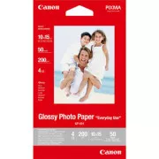 Canon Glossy Photo Paper, GP-501, Fotopapier, glänzend, GP-501 Typ 0775B081, weiß, 10x15cm, 4x6", 200 g/m2, 50 Stück, Inkjet