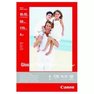 Canon Fotopapier glänzend, GP-501, Fotopapier, glänzend, 0775B005, weiß, 10x15cm, 4x6