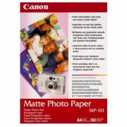 Canon Matte Photo Paper, MP-101 A4, Fotopapier, matt, 7981A005, weiß, A4, 170 g/m2, 50 Stück, Inkjet