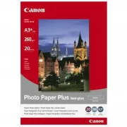 Canon Fotopapier Plus Halbglänzend, SG-201 A3 , Fotopapier, halbglänzend, satiniert Typ 1686B032, weiß, A3 , 13x19", 260 g/m2, 20 k