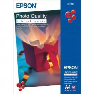 Epson Photo Quality InkJet Papier, C13S041061, Fotopapier, matt, weiß, A4, 102 g/m2, 720dpi, 100 Stück, Inkjet